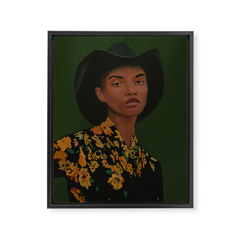 Girl Portrait 22 Framed Canvas Print Gallery Image 6