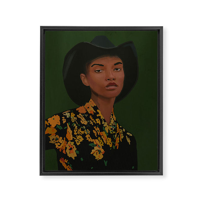 Girl Portrait 22 Framed Canvas Print Gallery Image 1