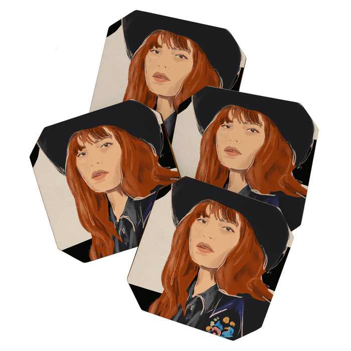 Girl Portrait 23 Coaster Gallery Image 1