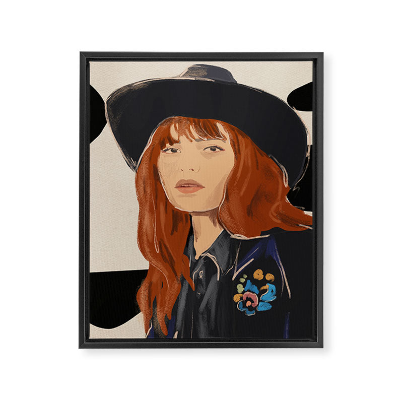 Girl Portrait 23 Framed Canvas Print Gallery Image 6