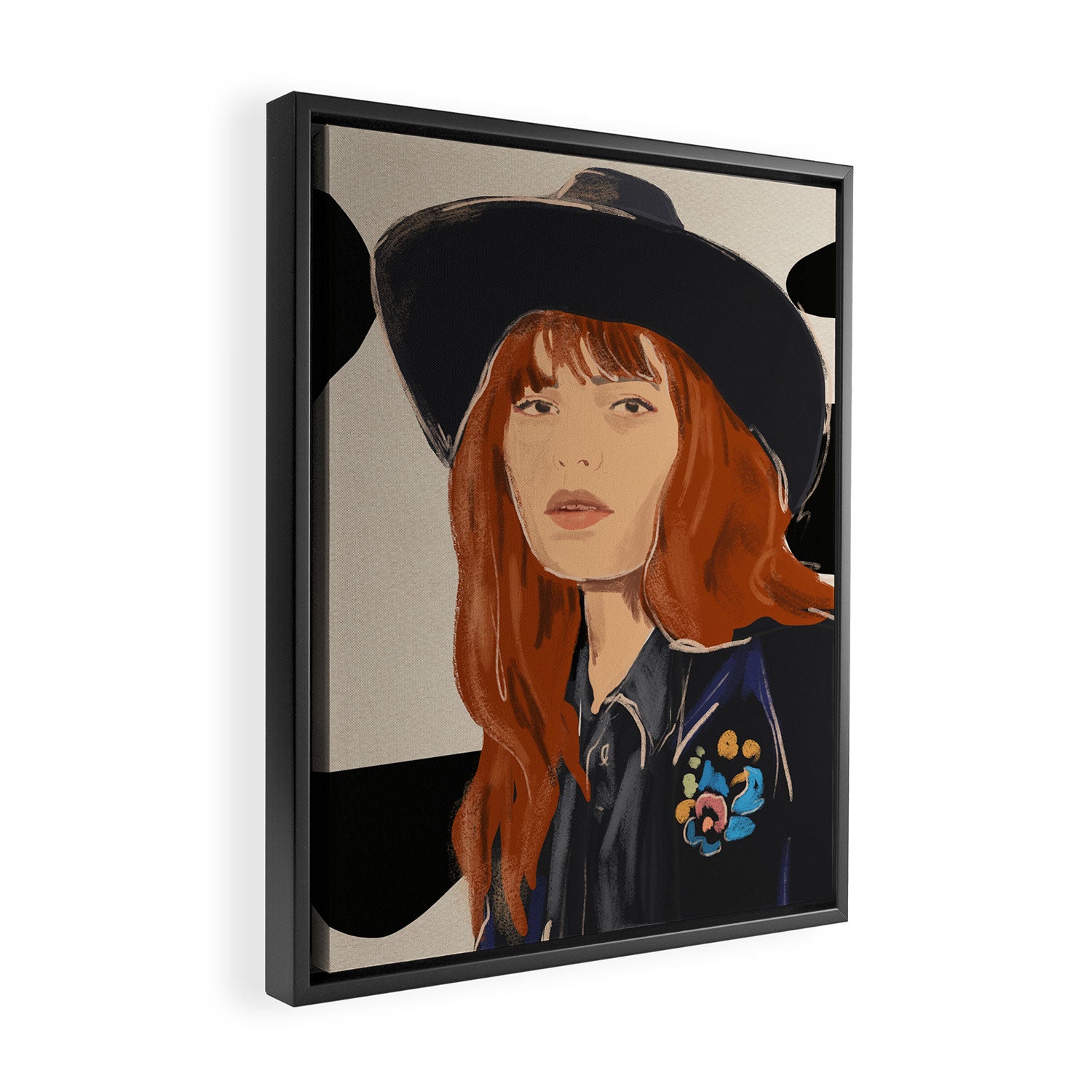 Girl Portrait 23 Framed Canvas Print Gallery Image 2