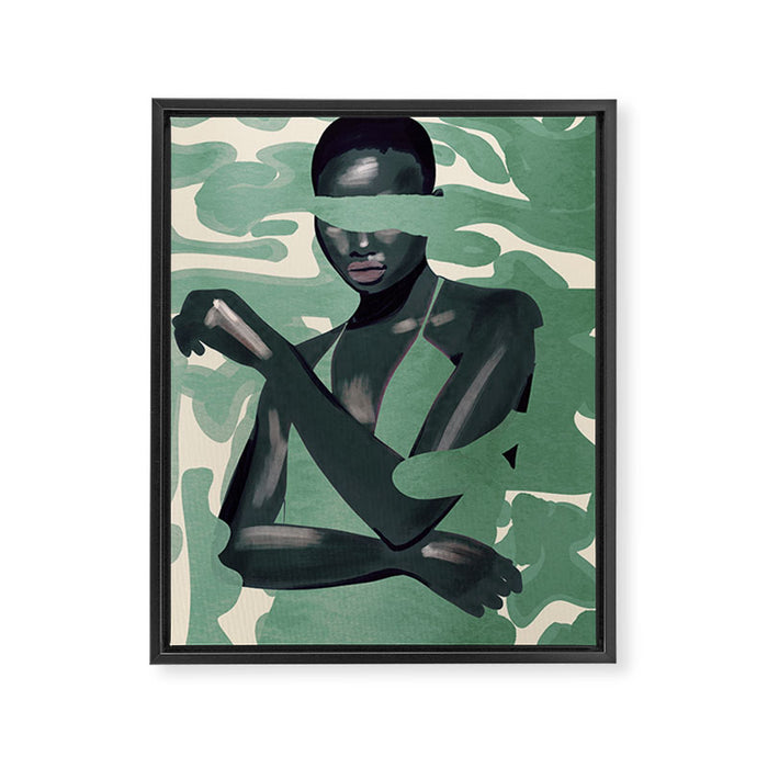 Girl Portrait 24 Framed Canvas Print Gallery Image 1