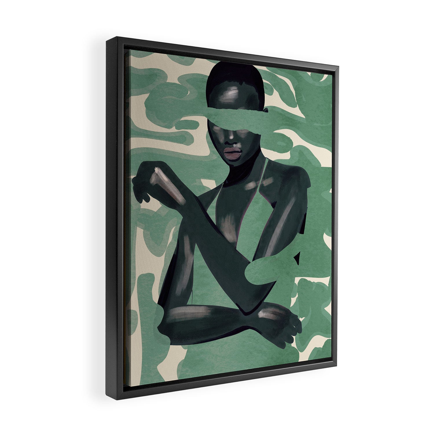 Girl Portrait 24 Framed Canvas Print Gallery Image 2