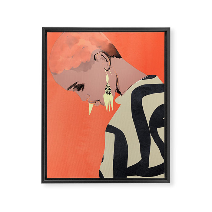 Girl Portrait 25 Framed Canvas Print Gallery Image 1
