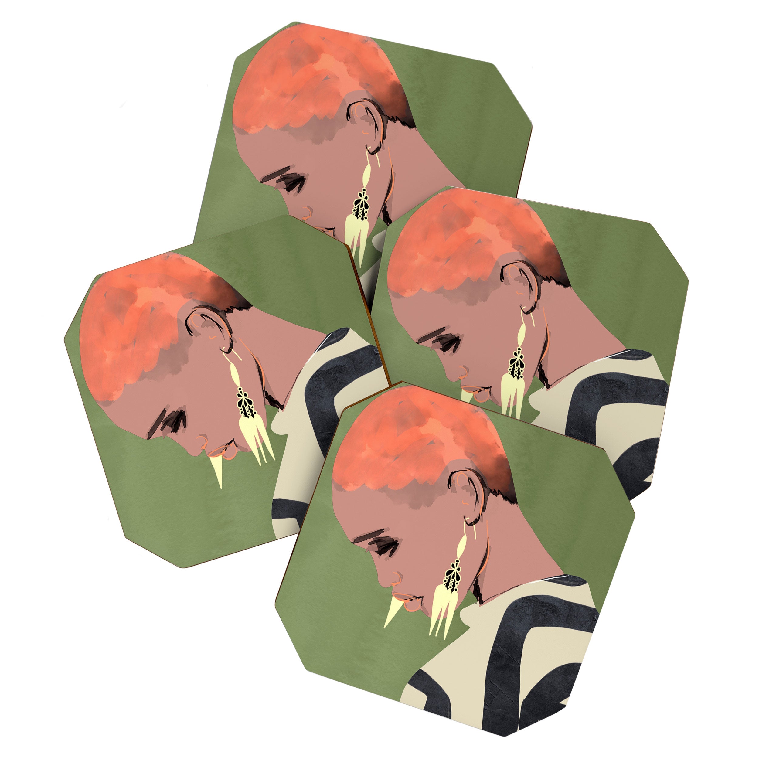 Girl Portrait 27 Coaster Gallery Image 1