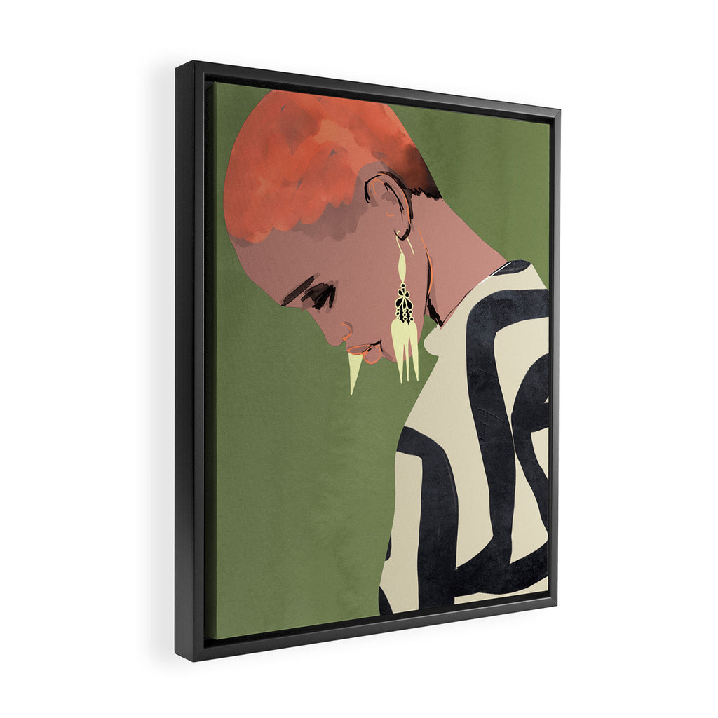 Girl Portrait 27 Framed Canvas Print Gallery Image 2