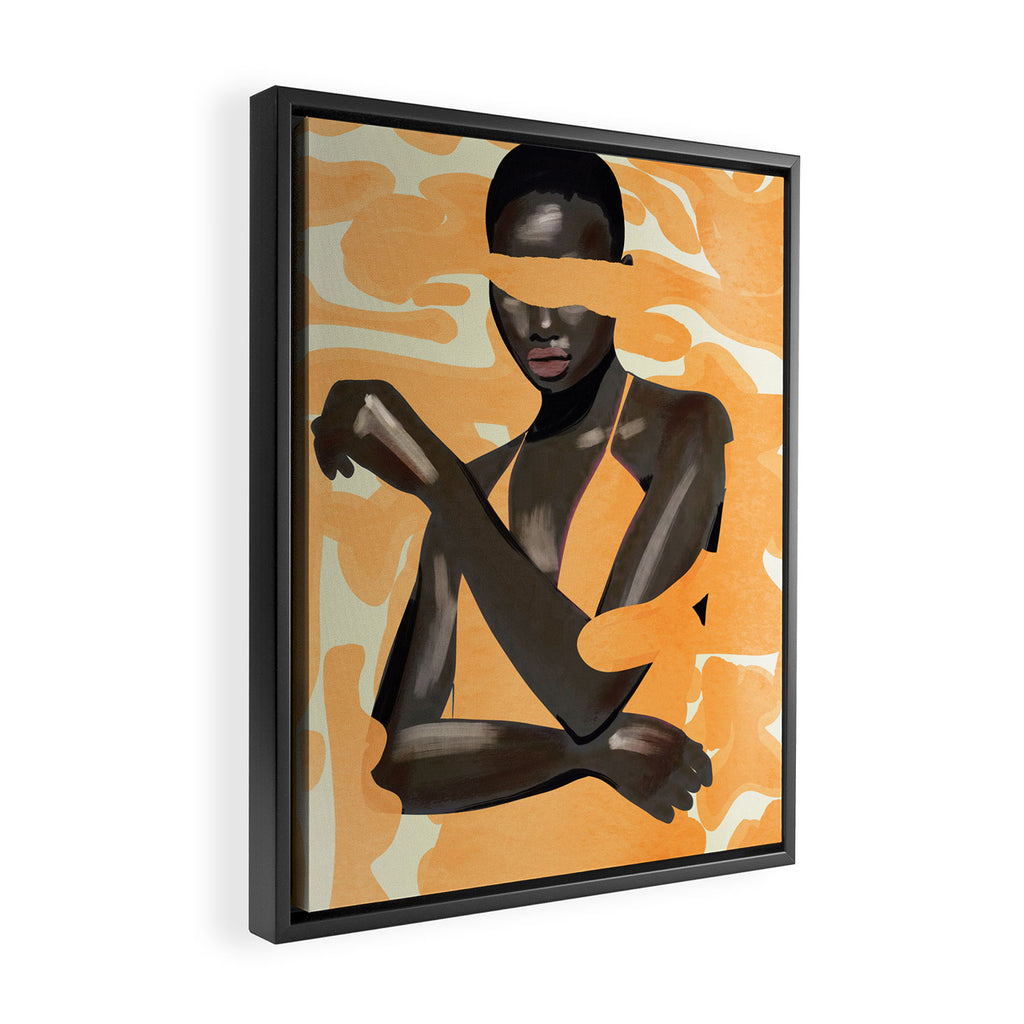 Girl Portrait 28 Framed Canvas Print Gallery Image 2