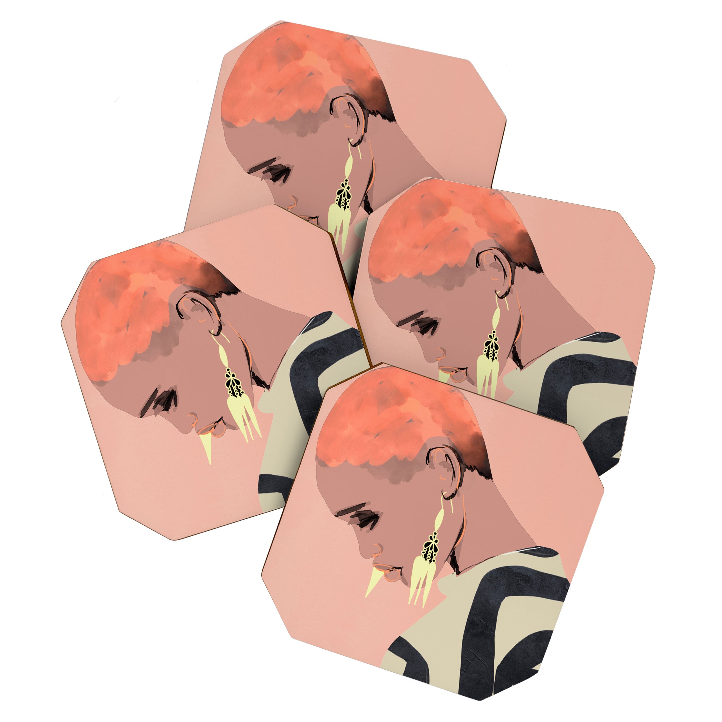 Girl Portrait 29 Coaster Gallery Image 1