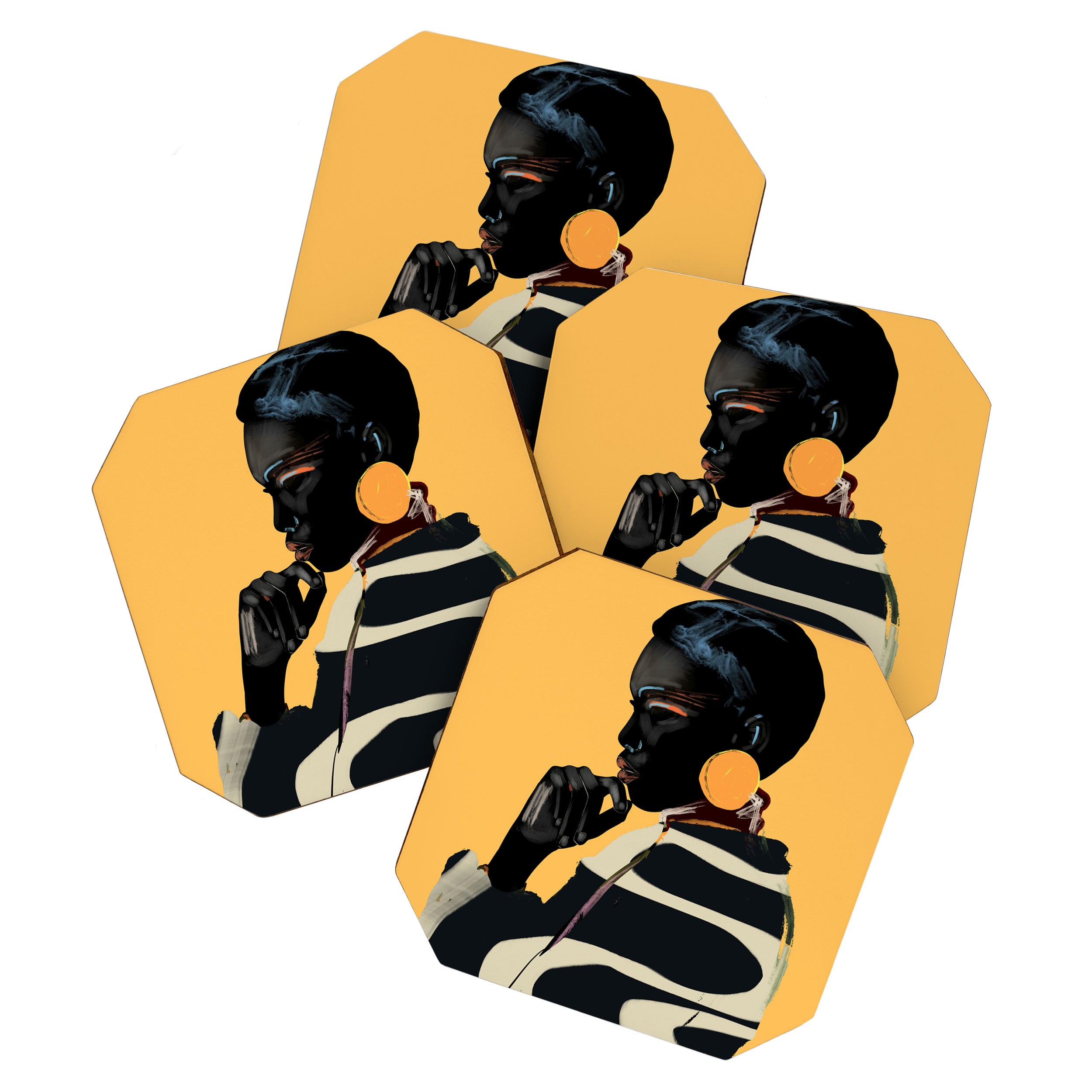 Girl Portrait 32 Coaster Gallery Image 1