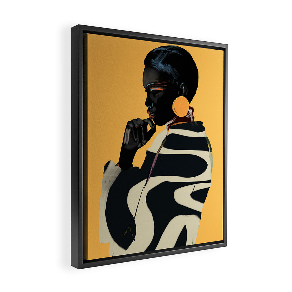 Girl Portrait 32 Framed Canvas Print Gallery Image 2