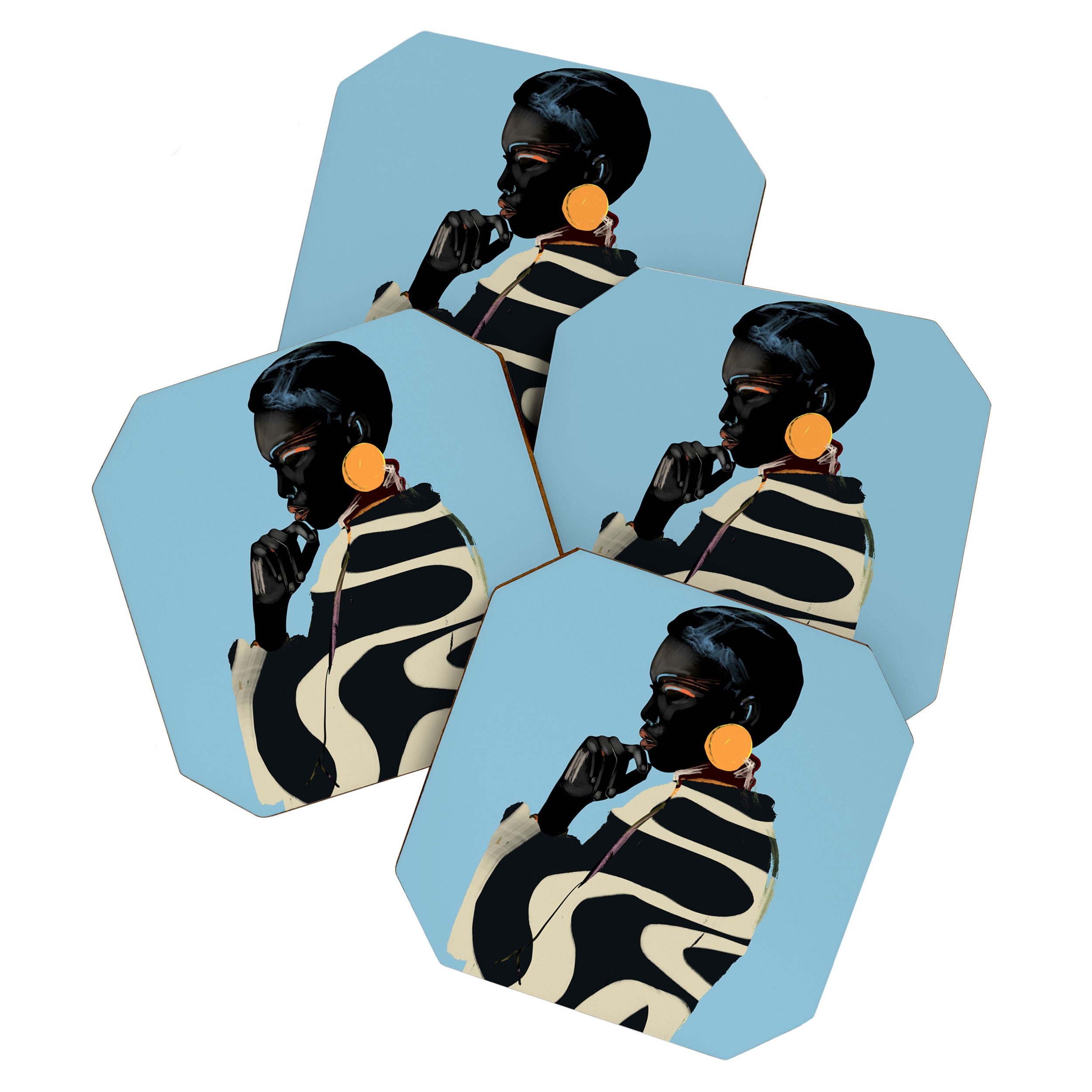 Girl Portrait 33 Coaster Gallery Image 1