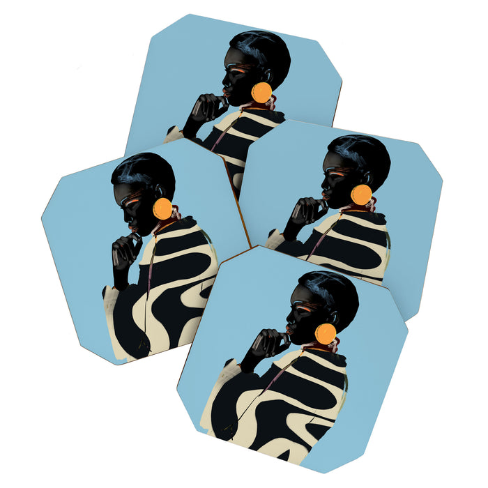 Girl Portrait 33 Coaster Gallery Image 1