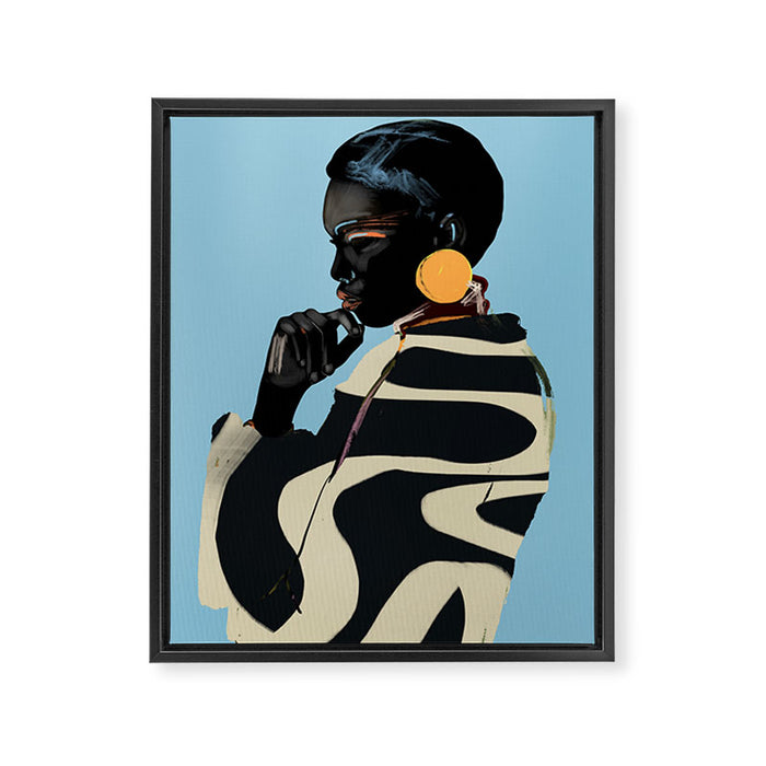 Girl Portrait 33 Framed Canvas Print Gallery Image 1