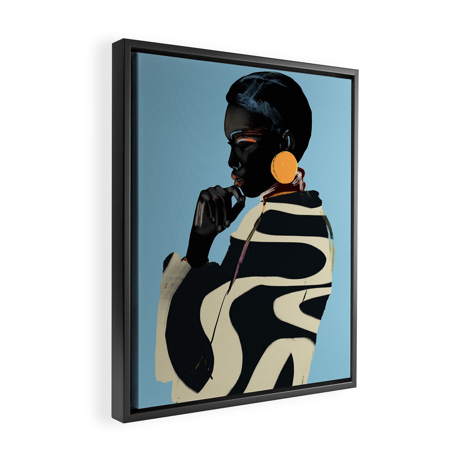 Girl Portrait 33 Framed Canvas Print Gallery Image 2