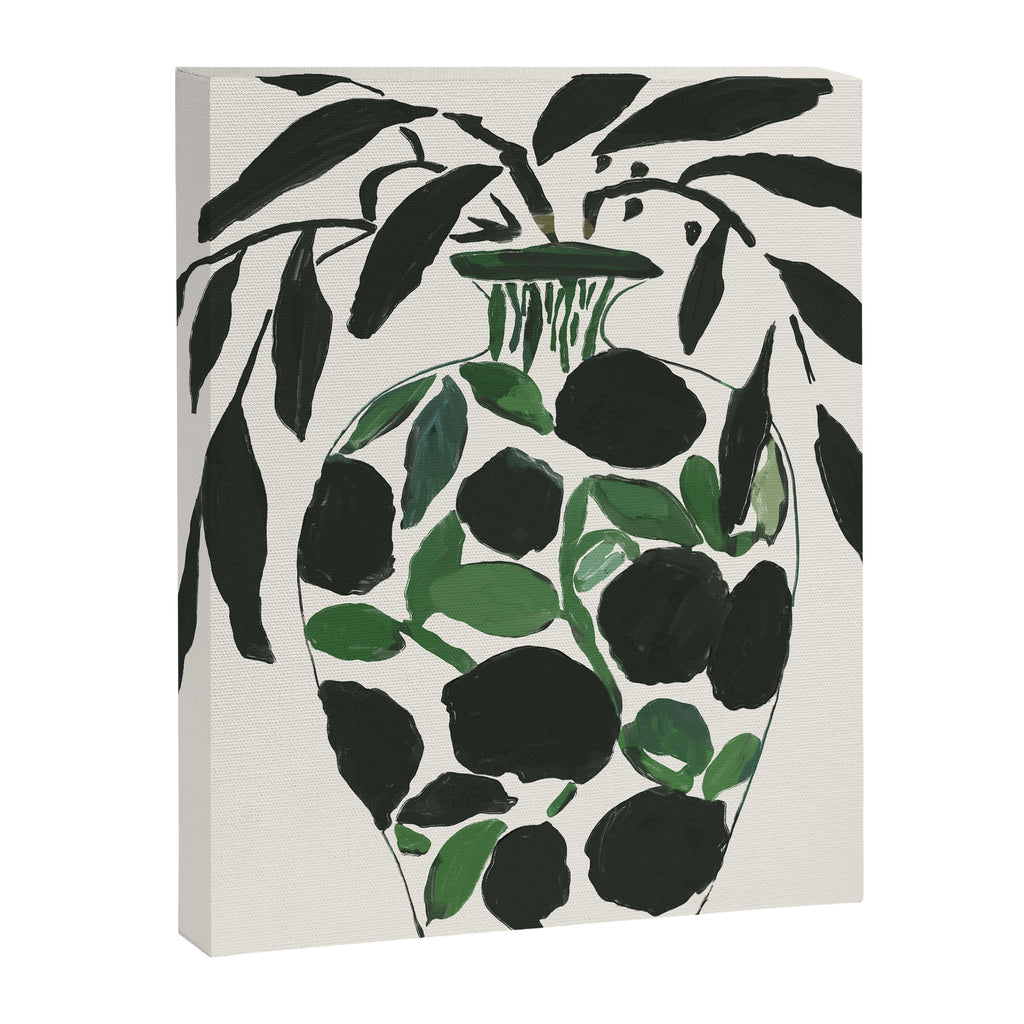 Green and Black Still Life Canvas Print Gallery Image 6