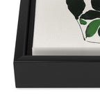 Green and Black Still Life Framed Canvas Print Gallery Image 3