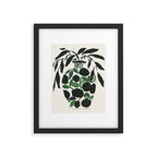 Green and Black Still Life Framed Art Print Gallery Image 5