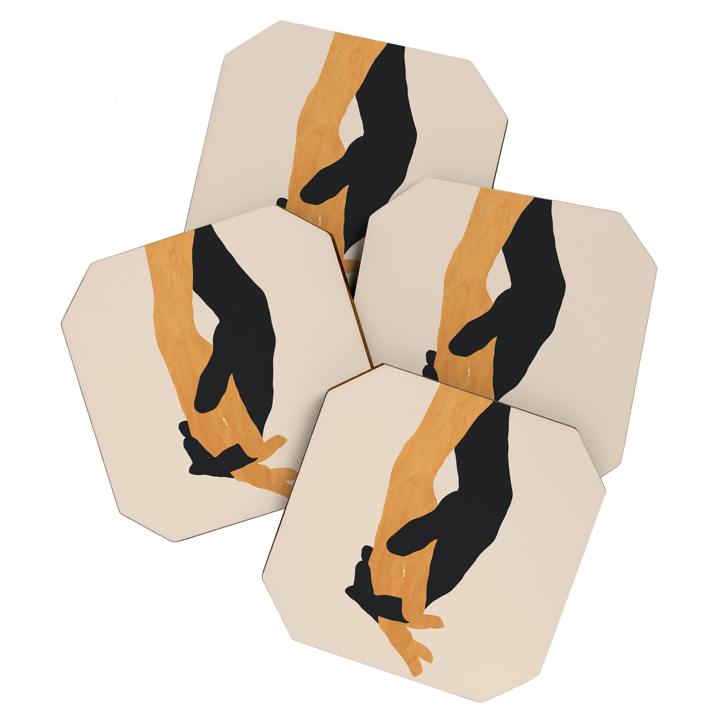 Holding Hands 2 Coaster Gallery Image 1