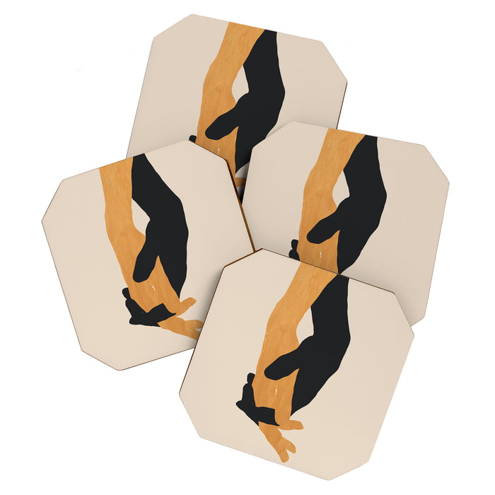 Holding Hands 2 Coaster Gallery Image 1