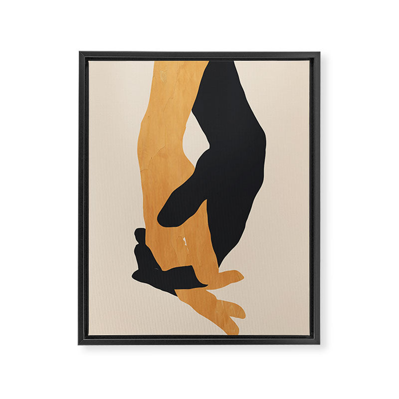 Holding Hands 2 Framed Canvas Print Gallery Image 6