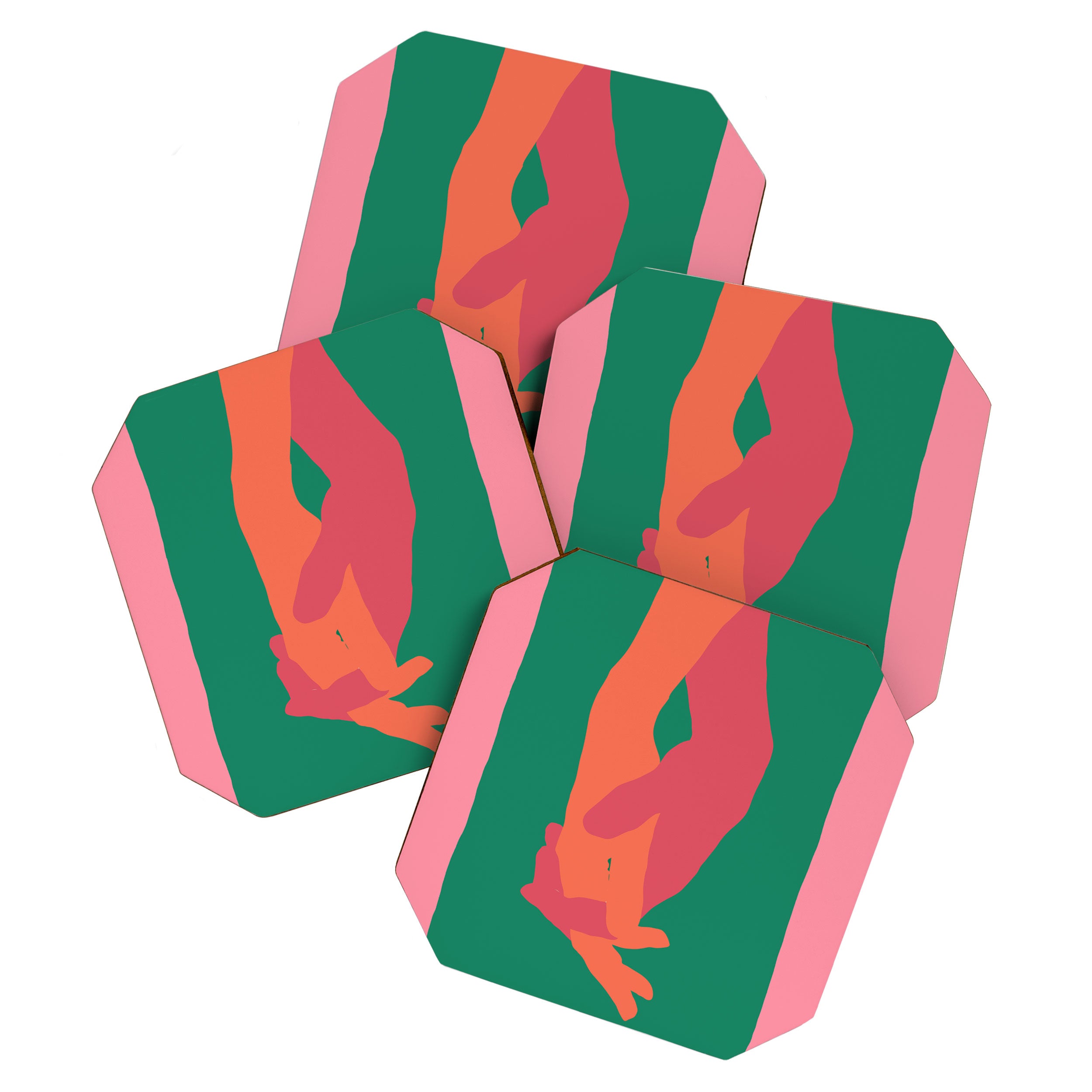Holding Hands 3 Coaster Gallery Image 1