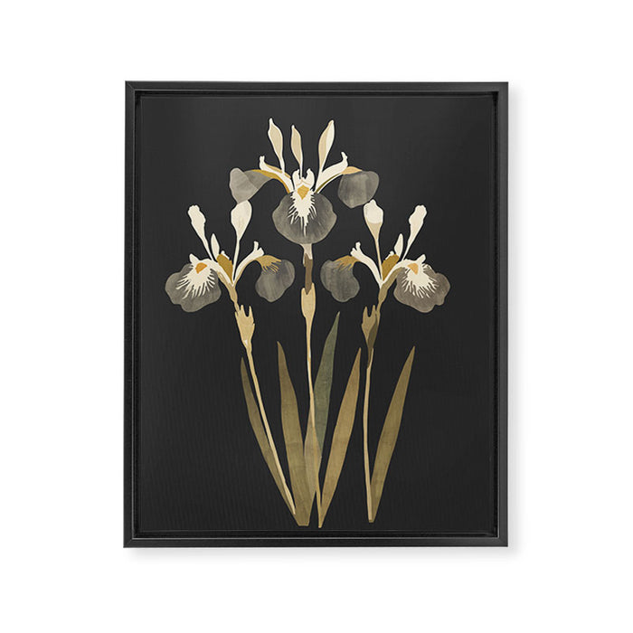 Irises Framed Canvas Print Gallery Image 1