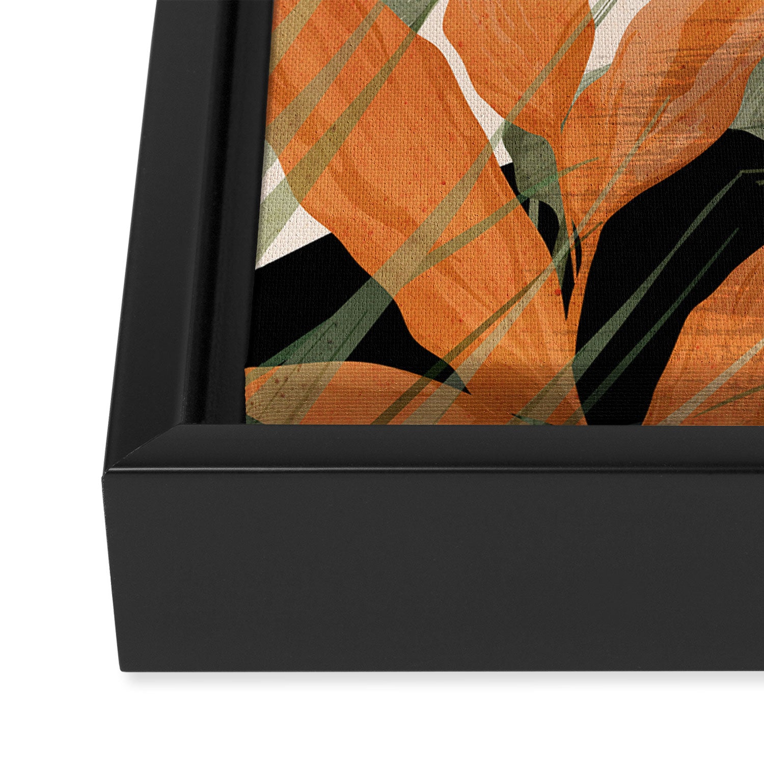 Jungle Abstract 10 Framed Canvas Print Gallery Image 3