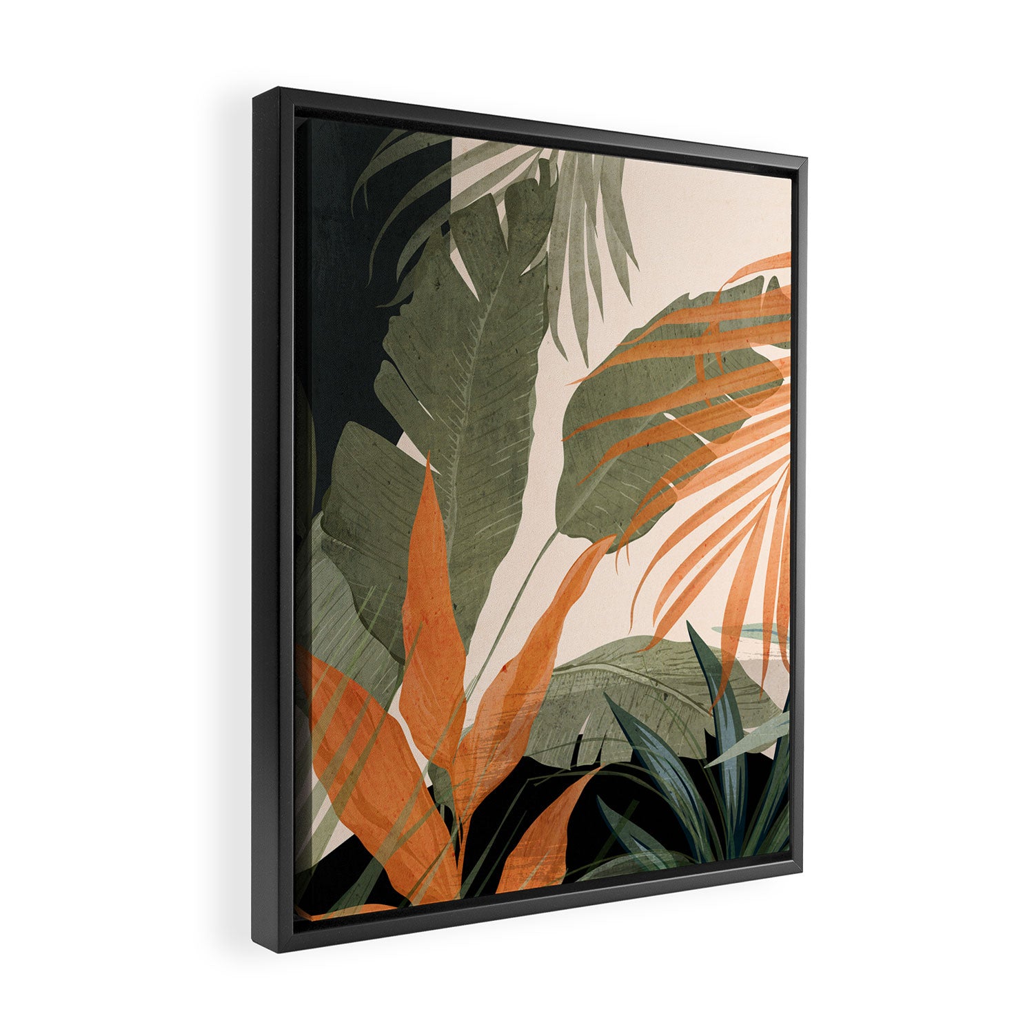 Jungle Abstract 10 Framed Canvas Print Gallery Image 2