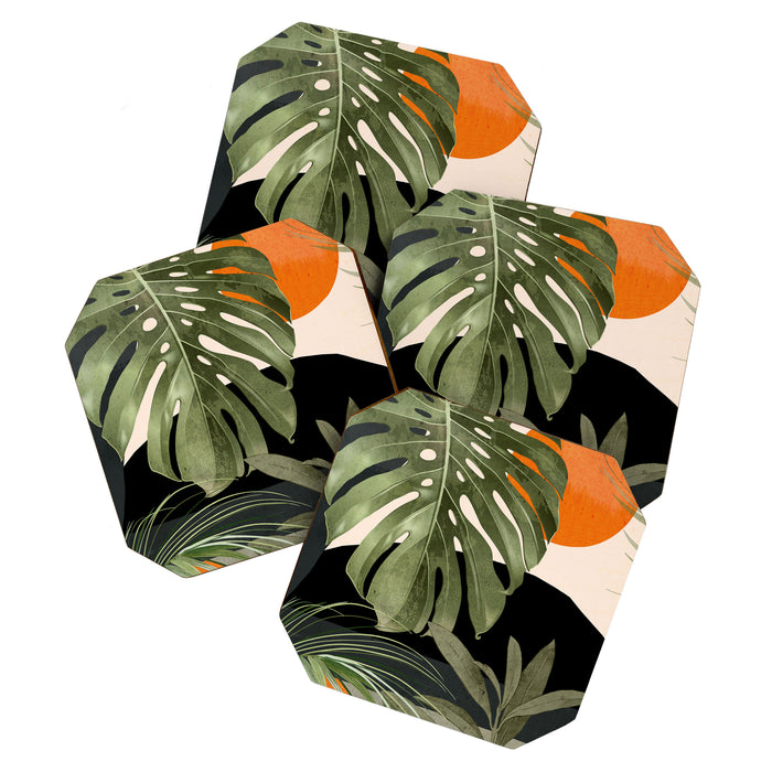 Jungle Abstract 11 Coaster Gallery Image 1