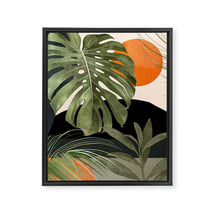 Jungle Abstract 11 Framed Canvas Print Gallery Image 1