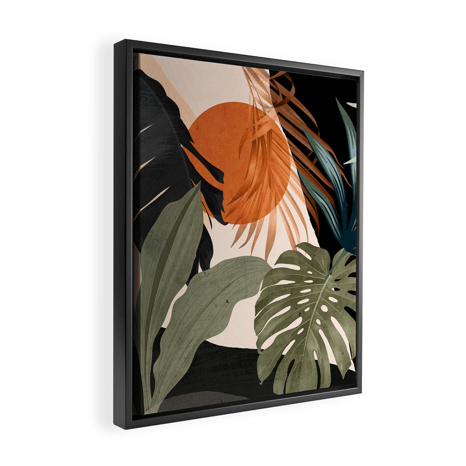 Jungle Abstract 14 Framed Canvas Print Gallery Image 2