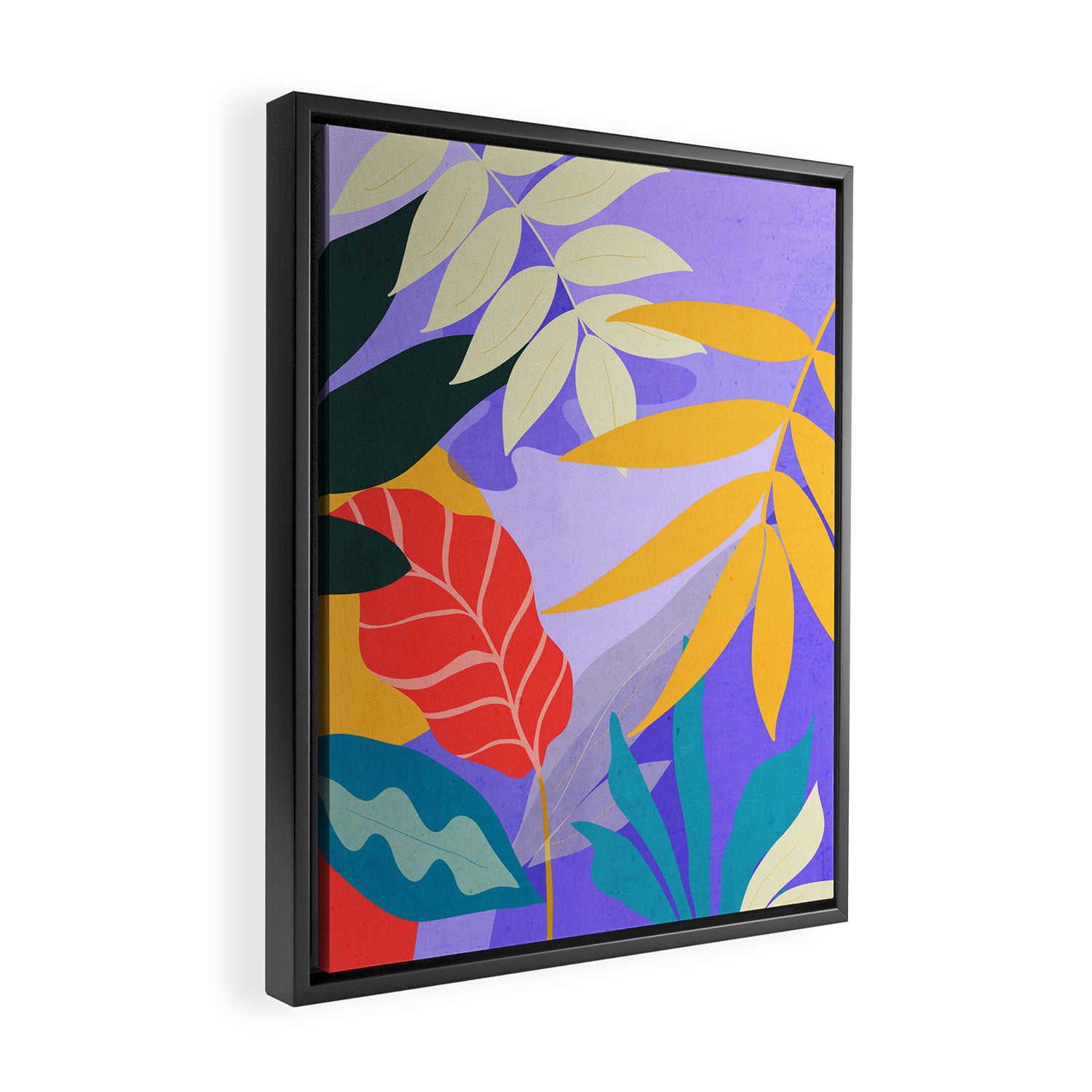 Jungle Abstract 17 Framed Canvas Print Gallery Image 2