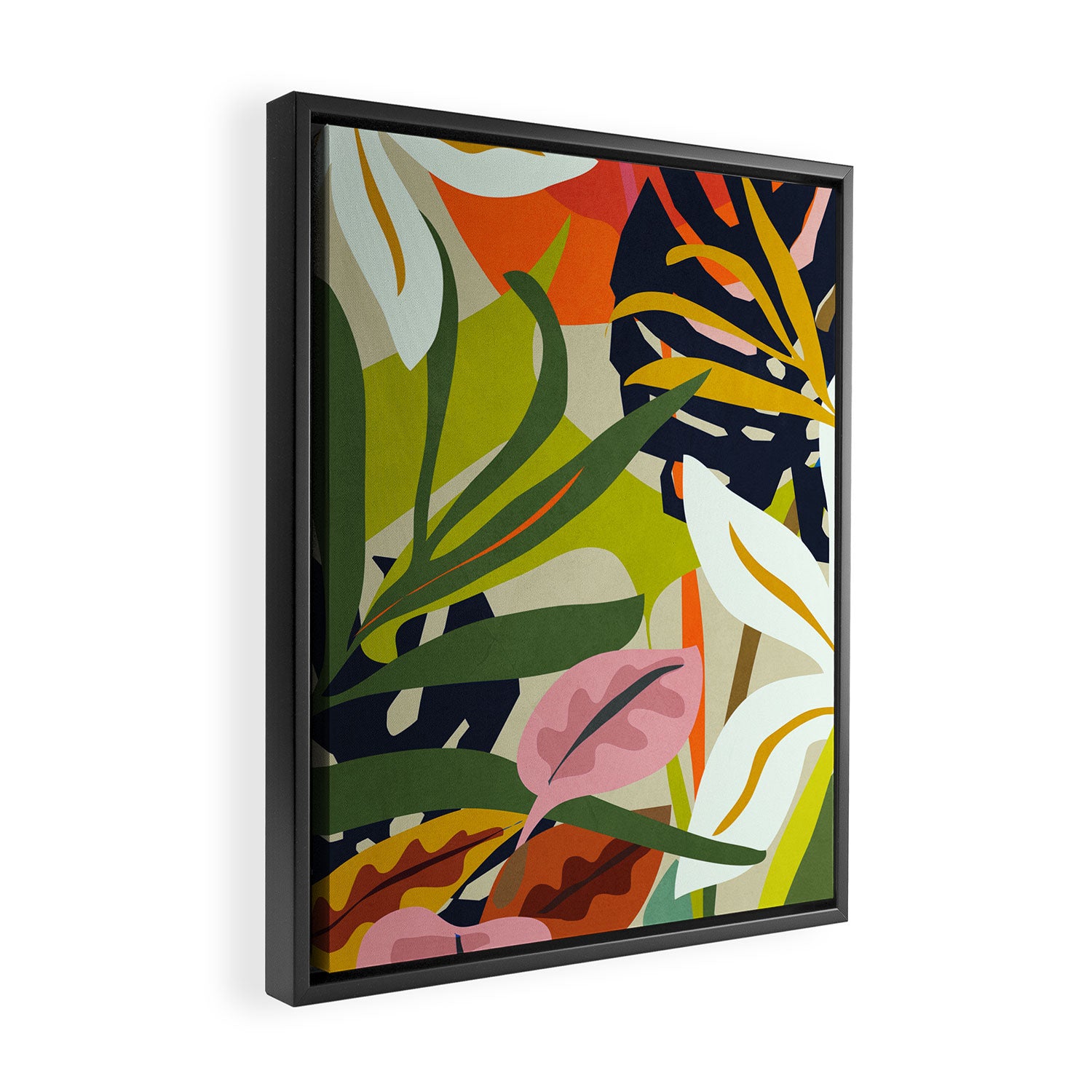 Jungle Abstract 2 Framed Canvas Print Gallery Image 2