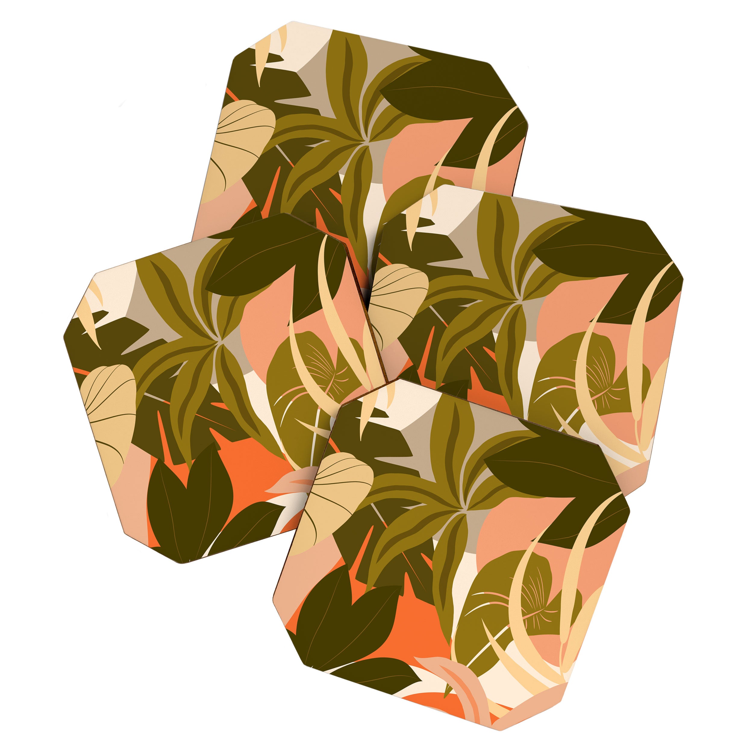 Jungle Abstract 22 Coaster Gallery Image 1