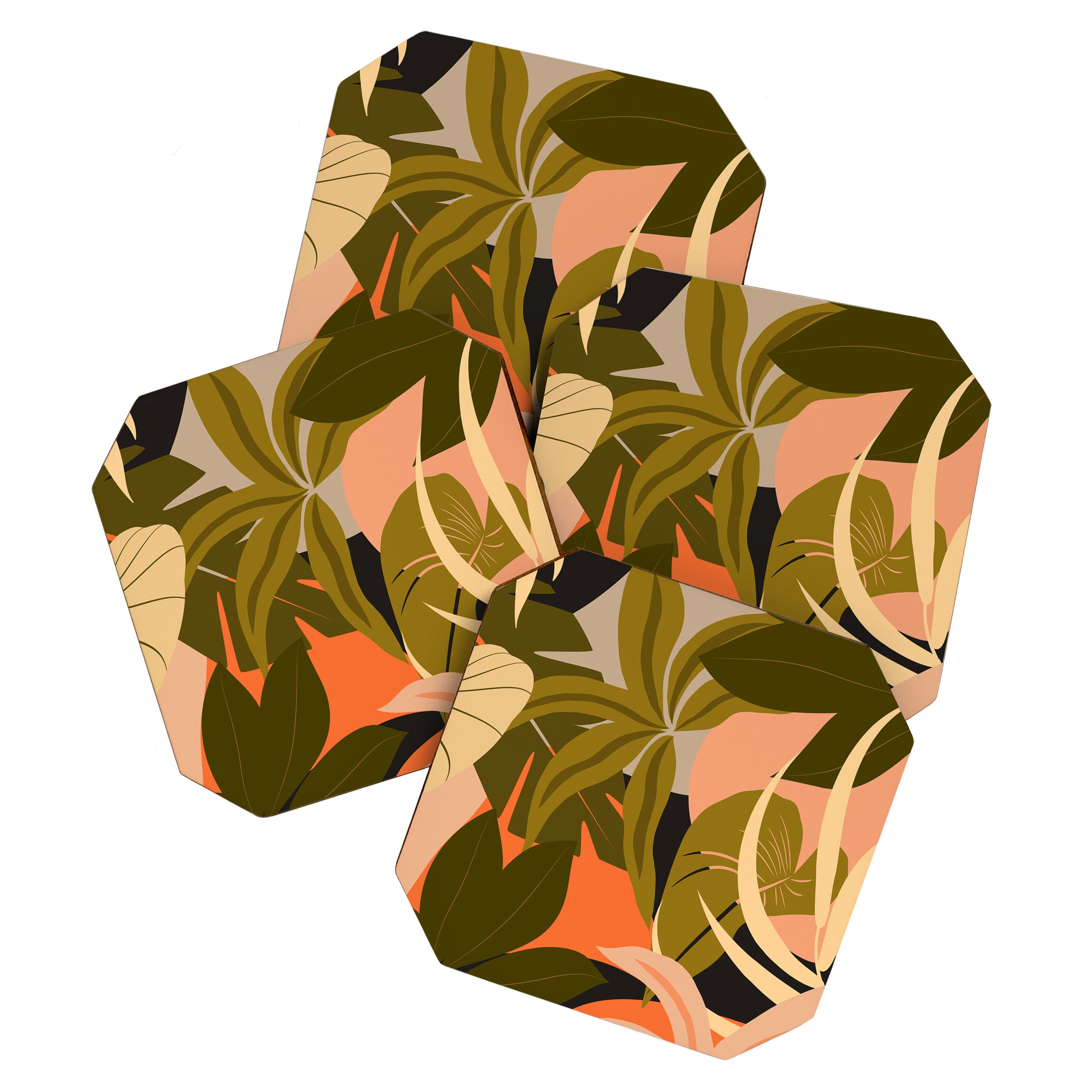 Jungle Abstract 23 Coaster Gallery Image 1