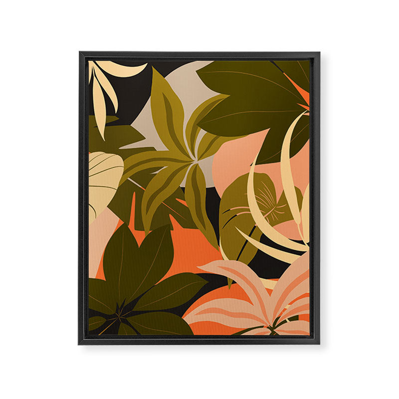 Jungle Abstract 23 Framed Canvas Print Gallery Image 6