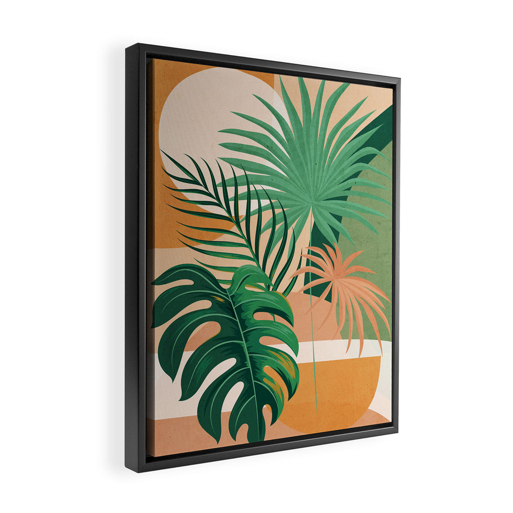 Jungle Abstract 3 Framed Canvas Print Gallery Image 2