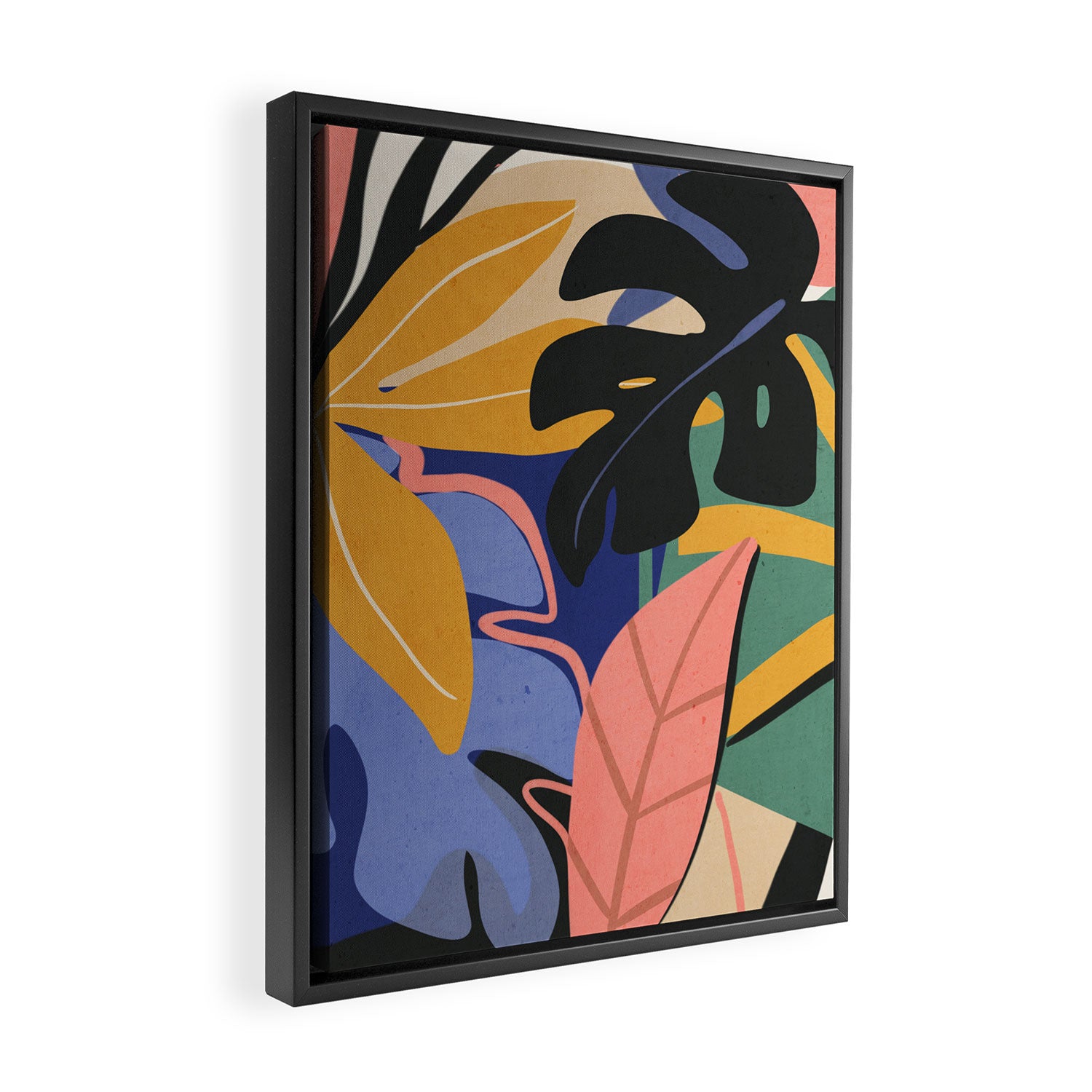 Jungle Abstract 7 Framed Canvas Print Gallery Image 2