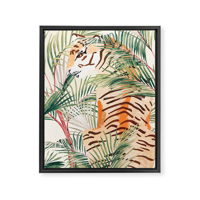 Jungle Cat Framed Canvas Print Gallery Image 1