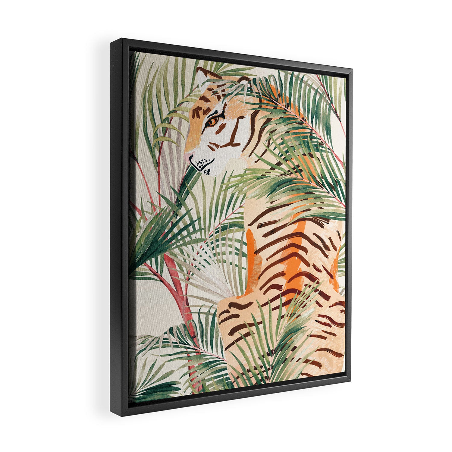 Jungle Cat Framed Canvas Print Gallery Image 2