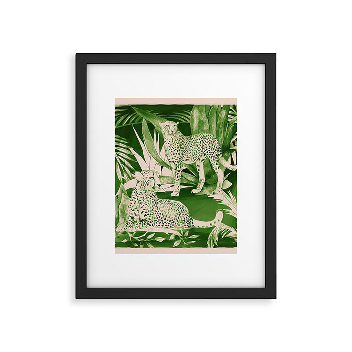 Jungle Cheetahs 5 Framed Art Print Gallery Image 1