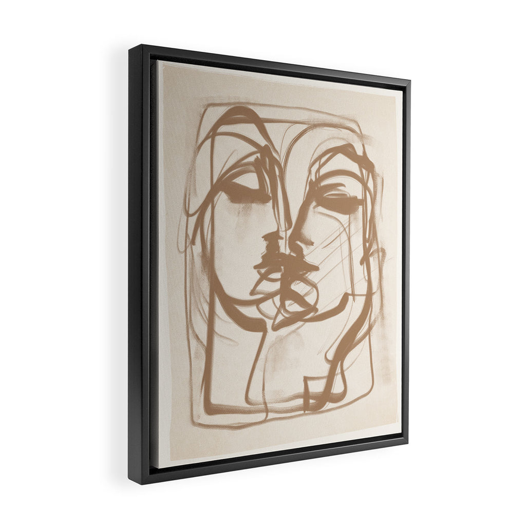 Kiss 3 Framed Canvas Print Gallery Image 2