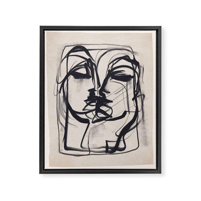 Kiss 5 Framed Canvas Print Gallery Image 1