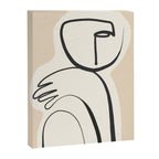 Lady Portrait Abstract Minimal  Line Art 3 Canvas Print Gallery Image 6