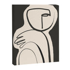 Lady Portrait Abstract Minimal  Line Art Canvas Print Gallery Image 6