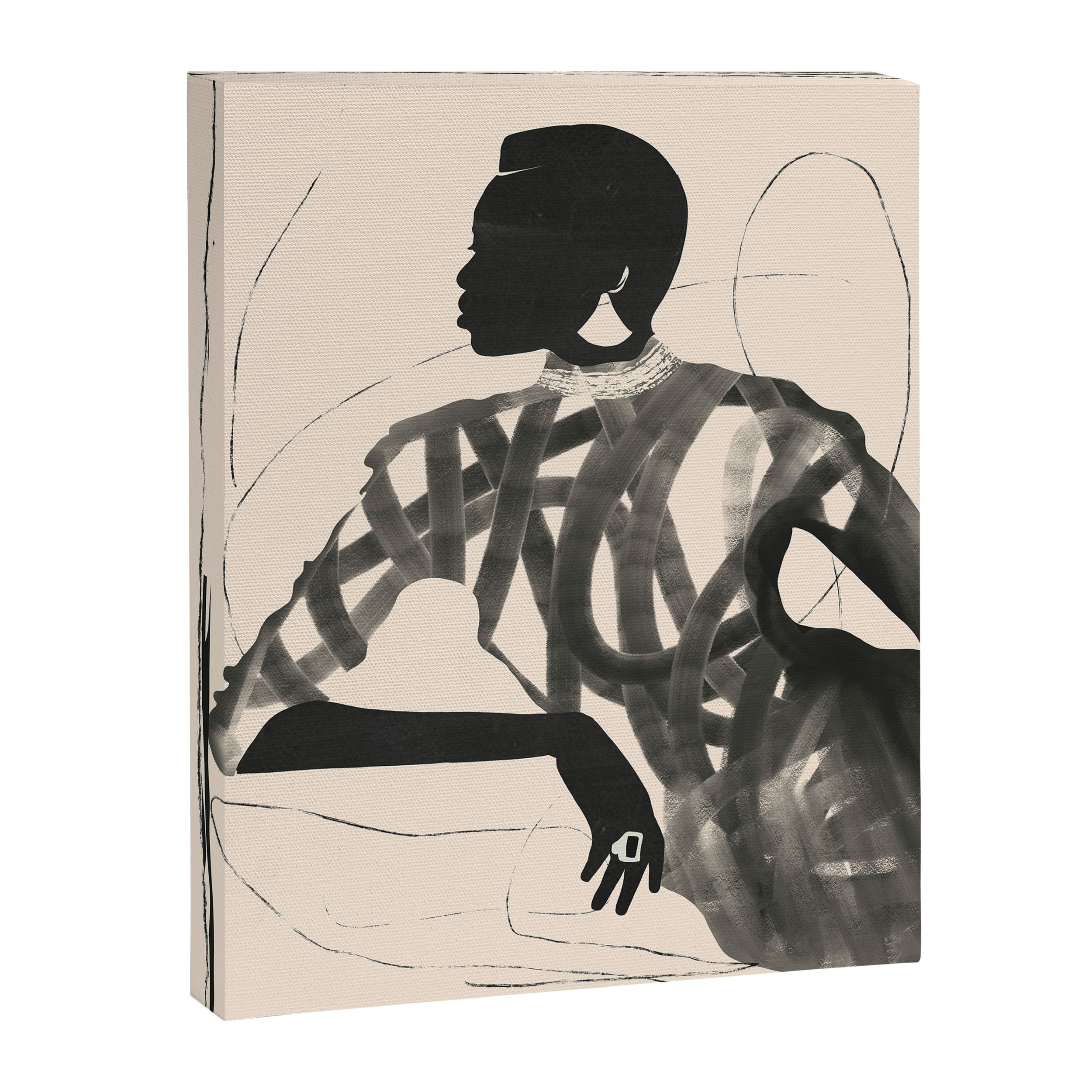 Lady Portrait  Canvas Print Gallery Image 6