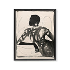 Lady Portrait  Framed Canvas Print Gallery Image 6