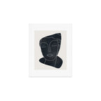 Lady Portrait Minimal Line Art Art Print Gallery Image 1