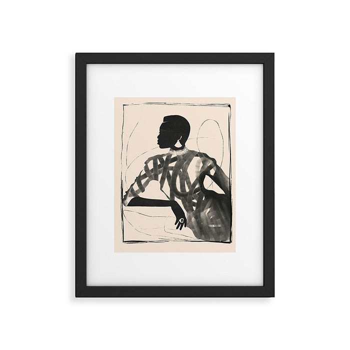 Lady Portrait  Framed Art Print Gallery Image 1