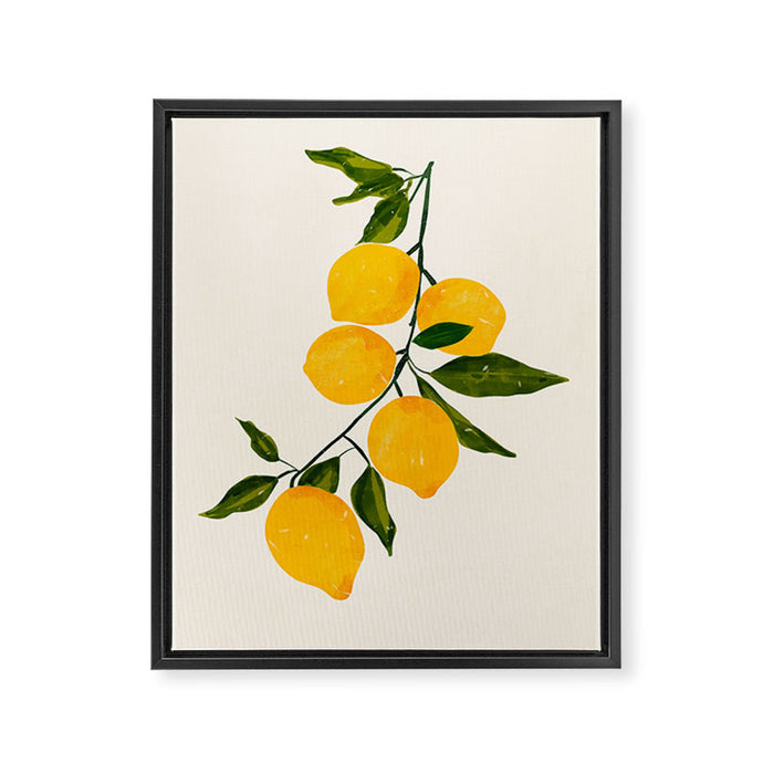 Lemon 3 Framed Canvas Print Gallery Image 1